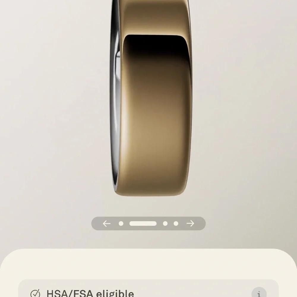 OURA Ring, Generation 4, Size 8, Rose Gold